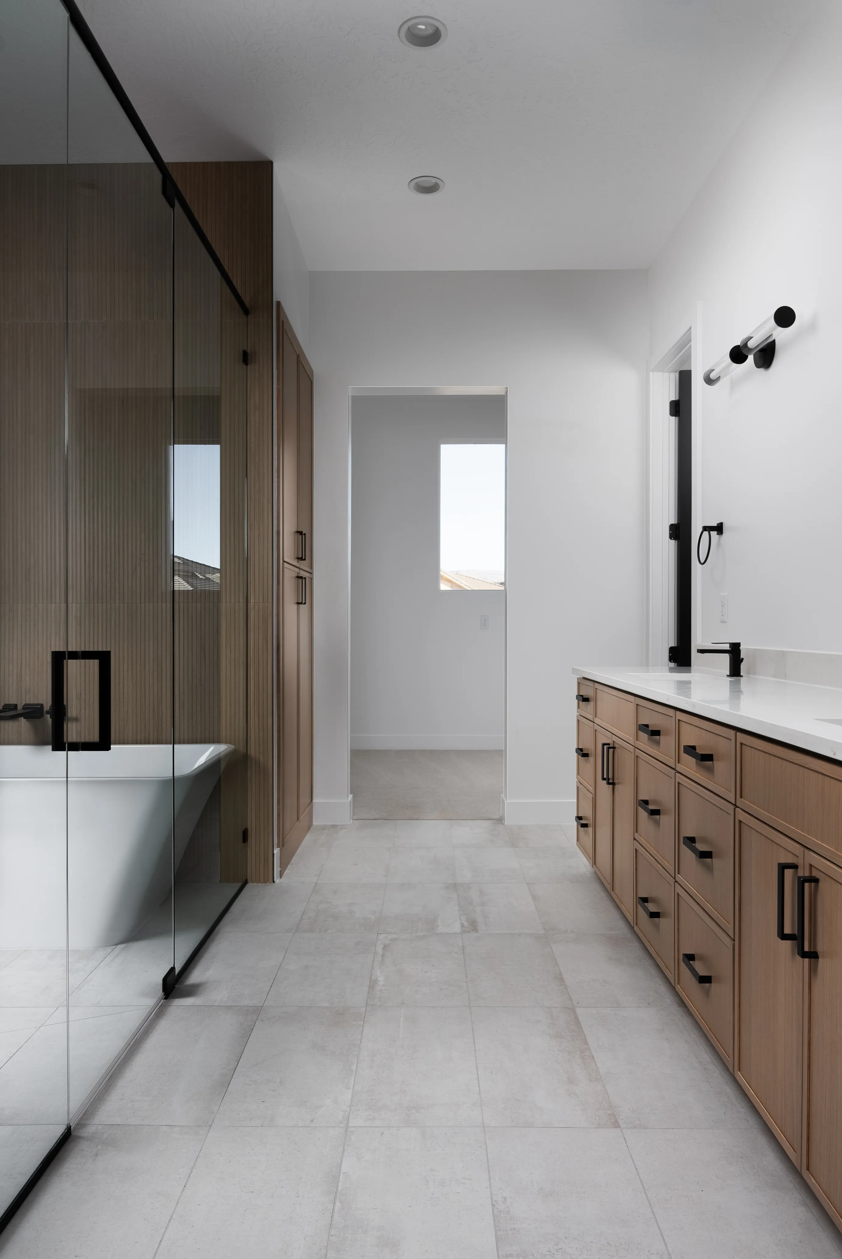 The master bath vanity from our Dixie Springs build
